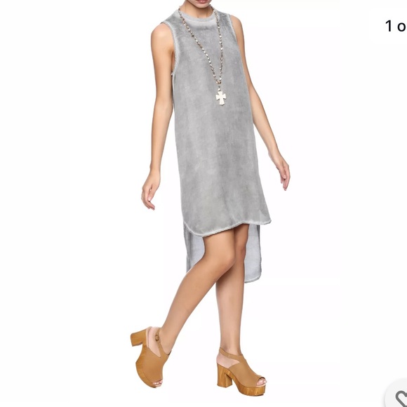 SOLD- CLOTH & STONE Anthropology hi-low dress - Picture 8 of 9